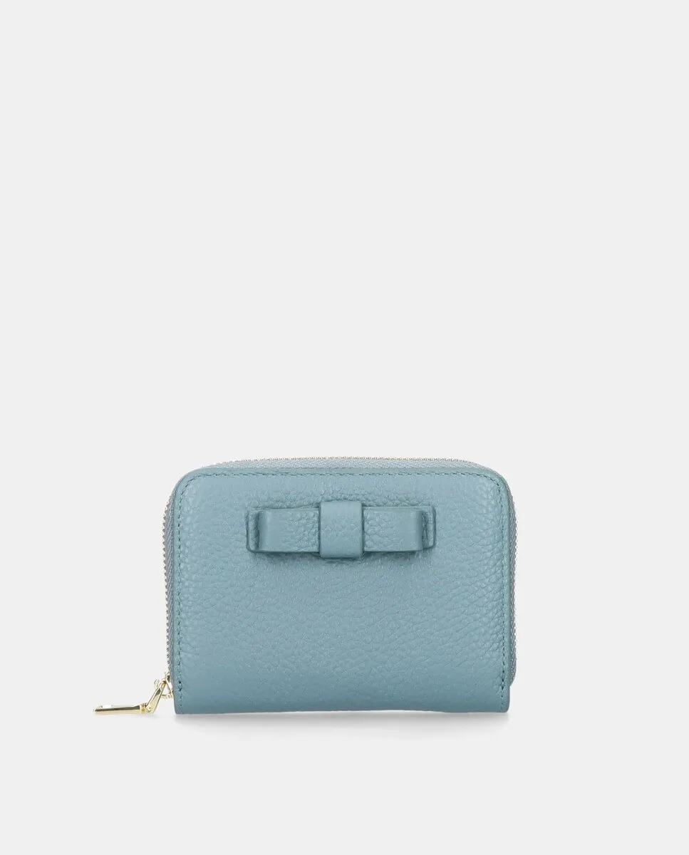 Женский кожаный кошелек на молнии Pretty Ballerinas, синий 
Женский кожаный кошелек на молнии Pretty Ballerinas, синий