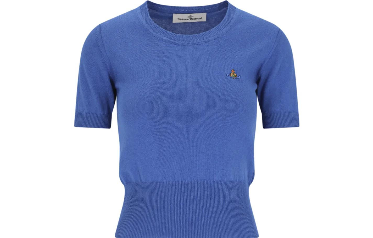 Топ вязаный с вышивкой Bea Orb Vivienne Westwood, синий
Топ вязаный с вышивкой Bea Orb Vivienne Westwood, синий