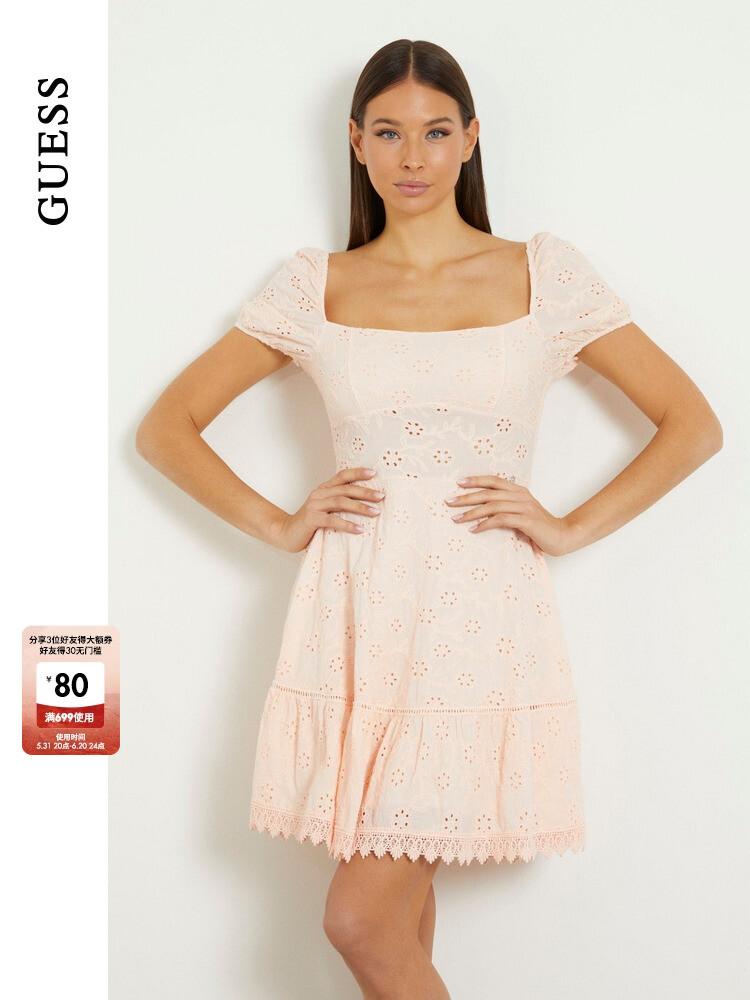 Платье летнее Guess с пышными рукавами, розовый
Платье летнее Guess с пышными рукавами, розовый