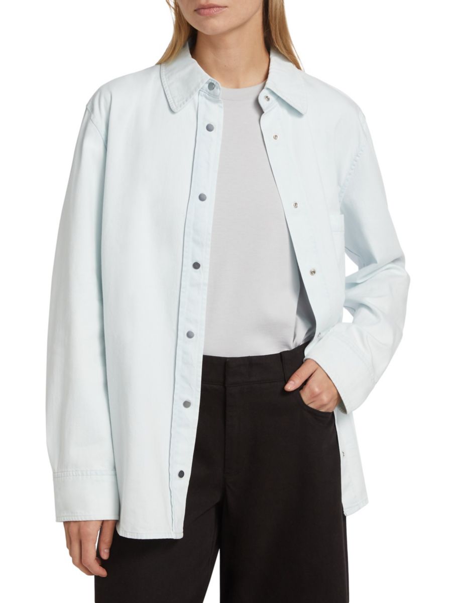 Верхняя рубашка из твила с застежкой спереди Vince, цвет Celestine
Верхняя рубашка из твила с застежкой спереди Vince, цвет Celestine