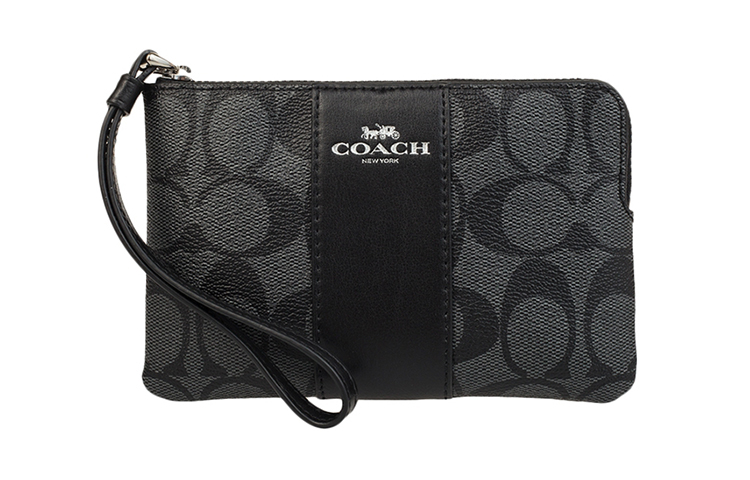 COACH Маленький клатч из коровьей кожи с угловой молнией для женщин, серый черный
COACH Маленький клатч из коровьей кожи с угловой молнией для женщин, серый черный