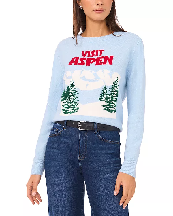 Свитер с круглым вырезом Vince Camuto, синий
Свитер с круглым вырезом Vince Camuto, синий