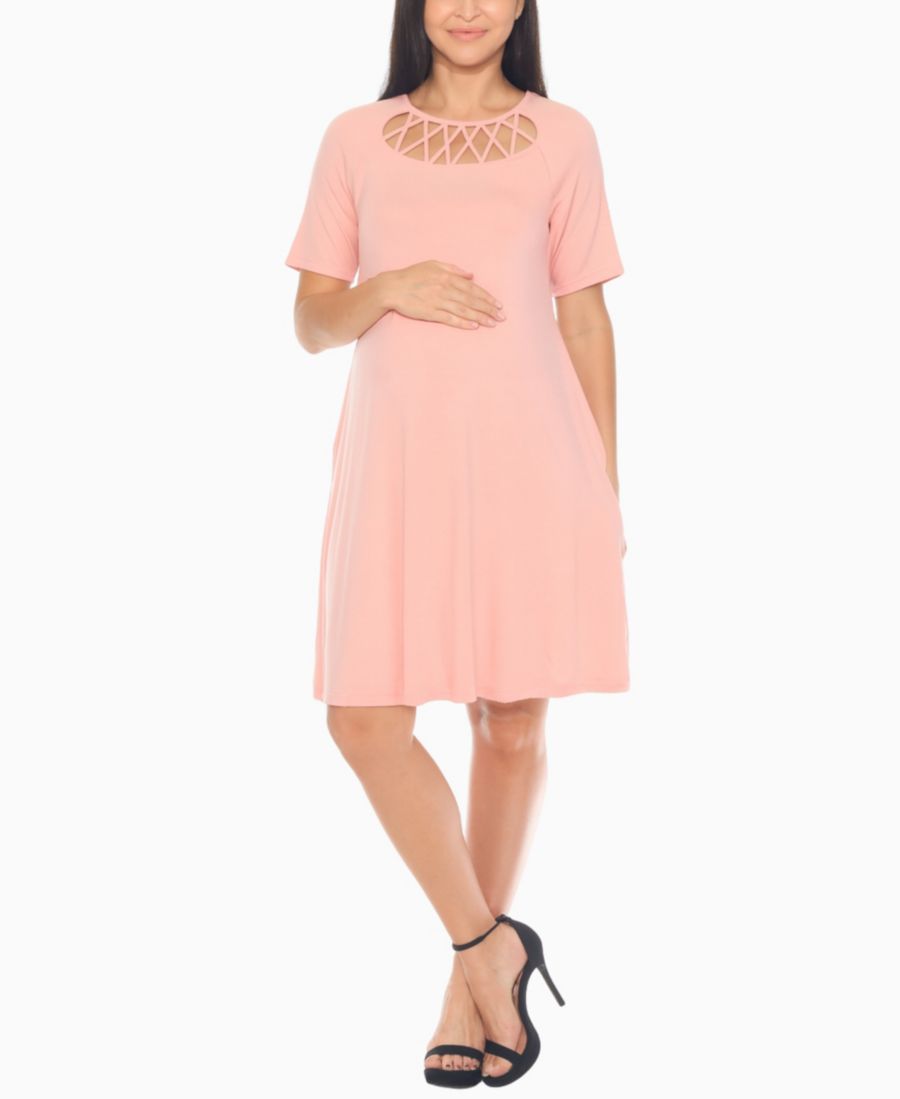 Женское платье для беременных с перекрестным вырезом White Mark, Rose
Женское платье для беременных с перекрестным вырезом White Mark, Rose