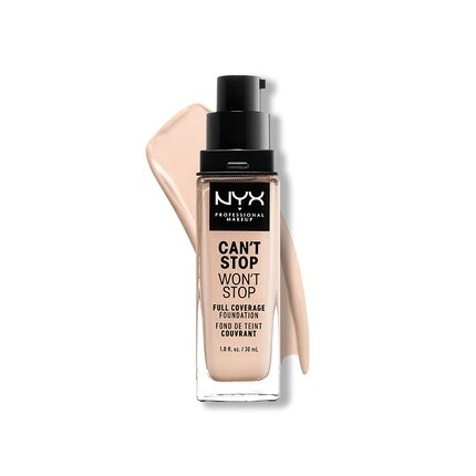 Nyx Professional Makeup Can't Stop Won't Stop Тональный крем с полным покрытием, 30 мл
Nyx Professional Makeup Can't Stop Won't Stop Тональный крем с полным покрытием, 30 мл