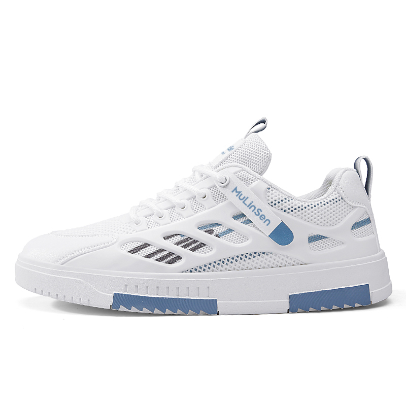 Mulinsen Мужские низкие скейтбордские кроссовки бело-синие, цвет White Blue
Mulinsen Мужские низкие скейтбордские кроссовки бело-синие, цвет White Blue