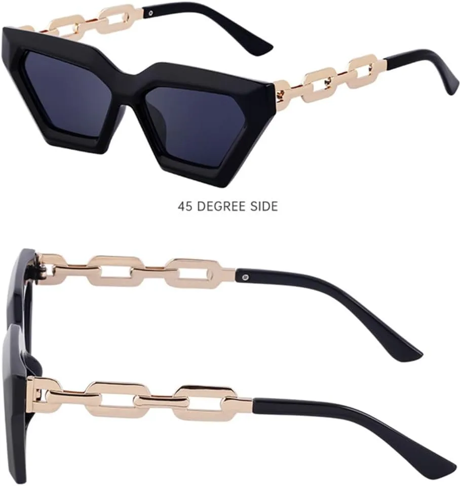 Солнцезащитные очки «кошачий глаз» для женщин, очки с цепочкой для мальчиков, винтажные мужские очки, очки для мужчин с защитой от УФ-излучения UV400 LANGSER, 6
Солнцезащитные очки «кошачий глаз» для женщин, очки с цепочкой для мальчиков, винтажные мужские очки, очки для мужчин с защитой от УФ-излучения UV400 LANGSER, 6