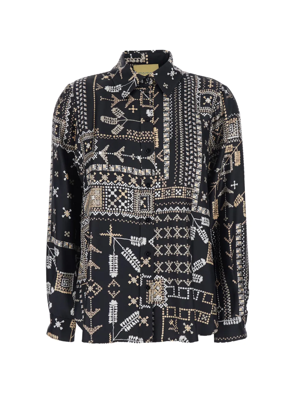 Рубашка с узором на пуговицах Momoni, черный
Рубашка с узором на пуговицах Momoni, черный