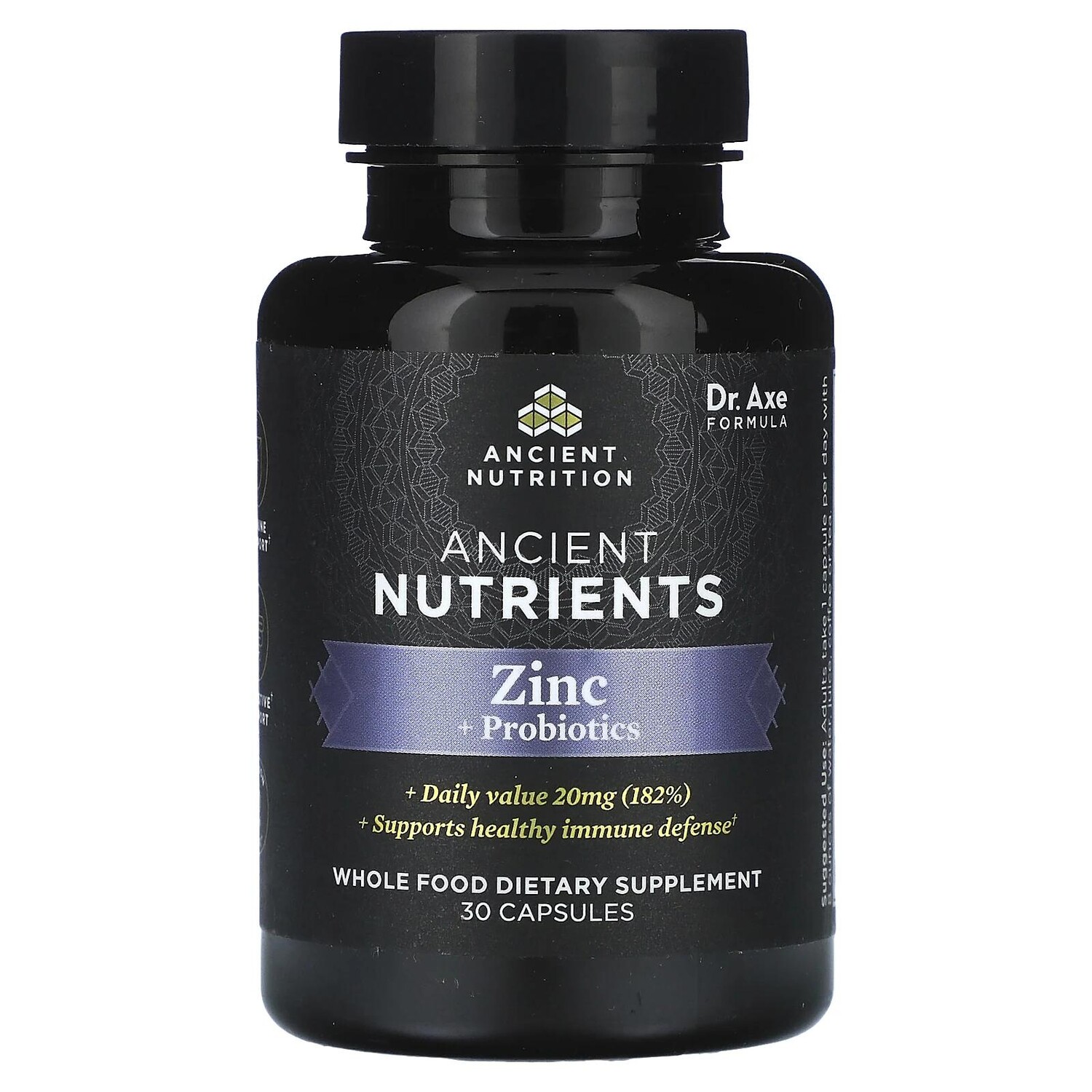 Dr. Axe / Ancient Nutrition Ancient Nutrients Zinc + Probiotics 30 Capsules
Dr. Axe / Ancient Nutrition Ancient Nutrients Zinc + Probiotics 30 Capsules