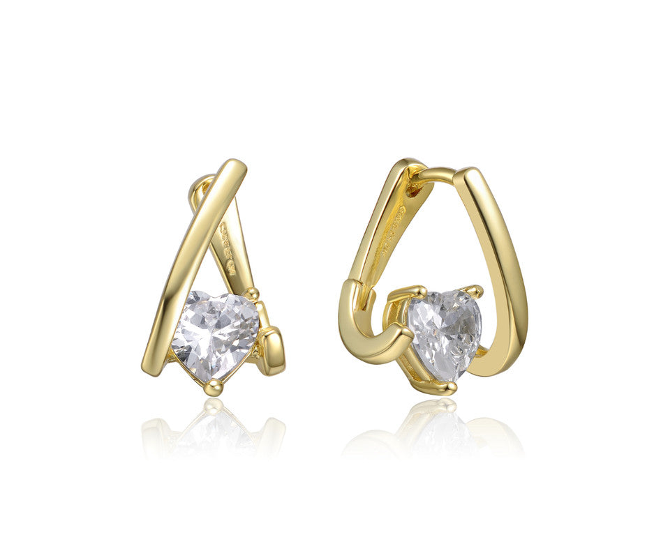 Серьги-хаги с прозрачными кубическими цирконами Rachel Glauber, золотой
Серьги-хаги с прозрачными кубическими цирконами Rachel Glauber, золотой