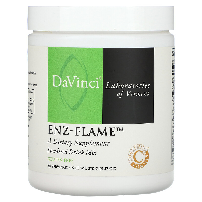 DaVinci Laboratories, Enz-Flame, смесь для порошковых напитков, 270 г (9,52 унции)
DaVinci Laboratories, Enz-Flame, смесь для порошковых напитков, 270 г (9,52 унции)