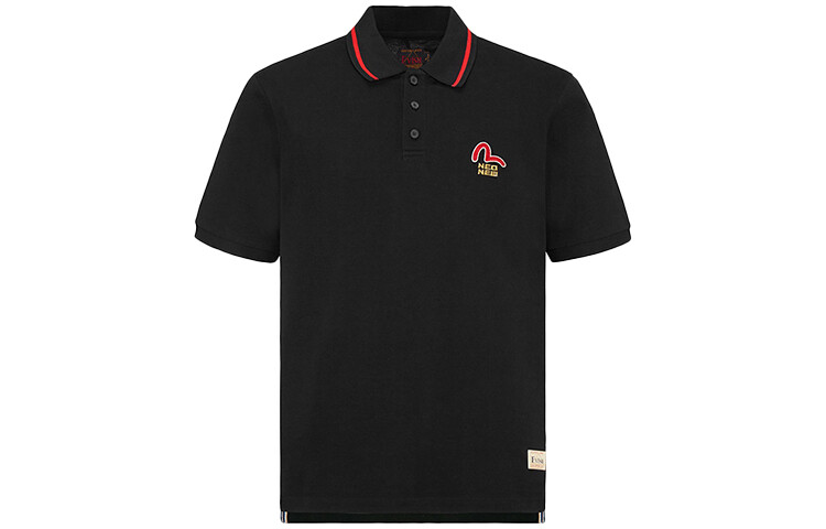 Рубашка поло мужская черная Evisu, черный
Рубашка поло мужская черная Evisu, черный