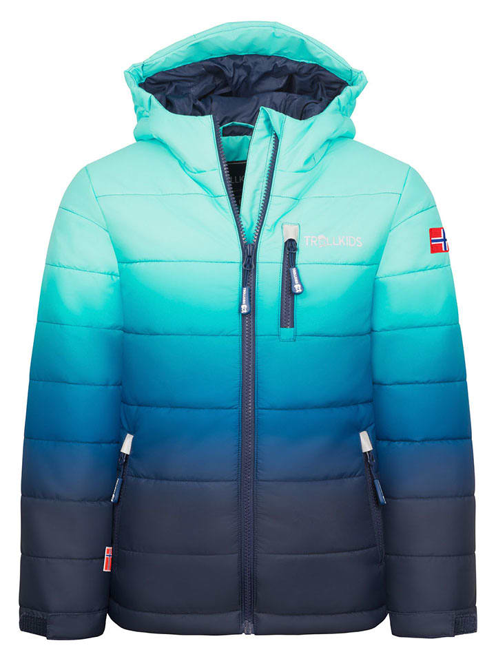Куртка для горных лыж/сноуборда Хемседал бирюзового/темно-синего цвета Trollkids
Куртка для горных лыж/сноуборда Хемседал бирюзового/темно-синего цвета Trollkids