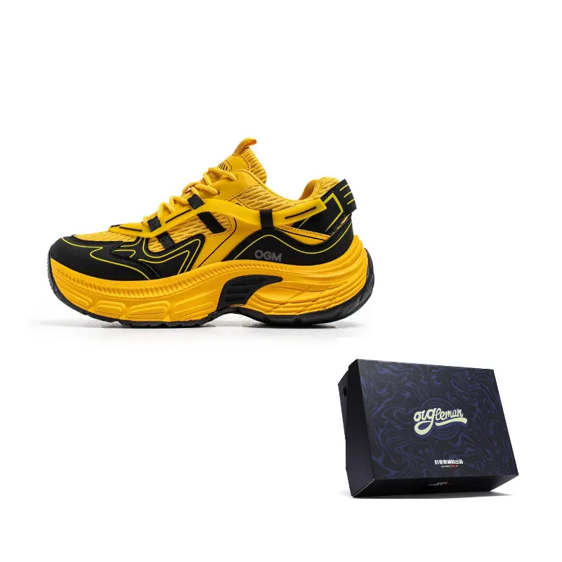 OUGLEMEN Скользоустойчивые износостойкие дышащие низкие массивные кроссовки мужские желтые, цвет Yellow
OUGLEMEN Скользоустойчивые износостойкие дышащие низкие массивные кроссовки мужские желтые, цвет Yellow