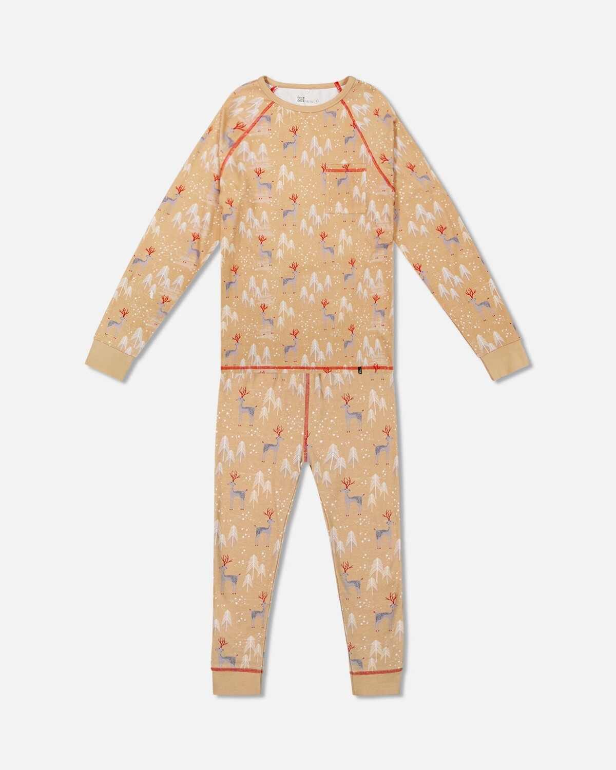 Семейный рождественский пижамный комплект из двух предметов для взрослых мужчин Deux par Deux, цвет Nougat Printed Forest Reindeer
Семейный рождественский пижамный комплект из двух предметов для взрослых мужчин Deux par Deux, цвет Nougat Printed Forest Reindeer