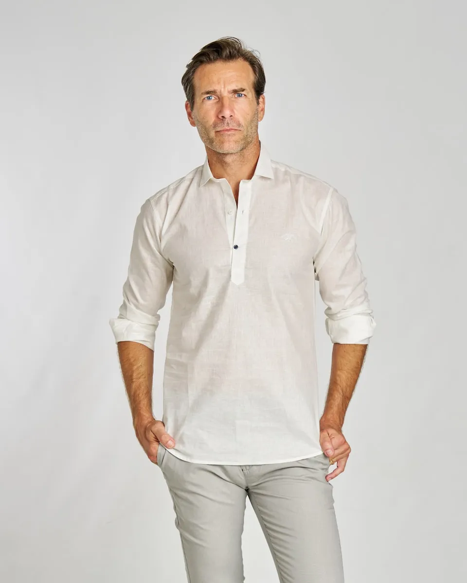 Мужская льняная рубашка, прямого кроя, однотонная, белого цвета Spagnolo, белый
Мужская льняная рубашка, прямого кроя, однотонная, белого цвета Spagnolo, белый