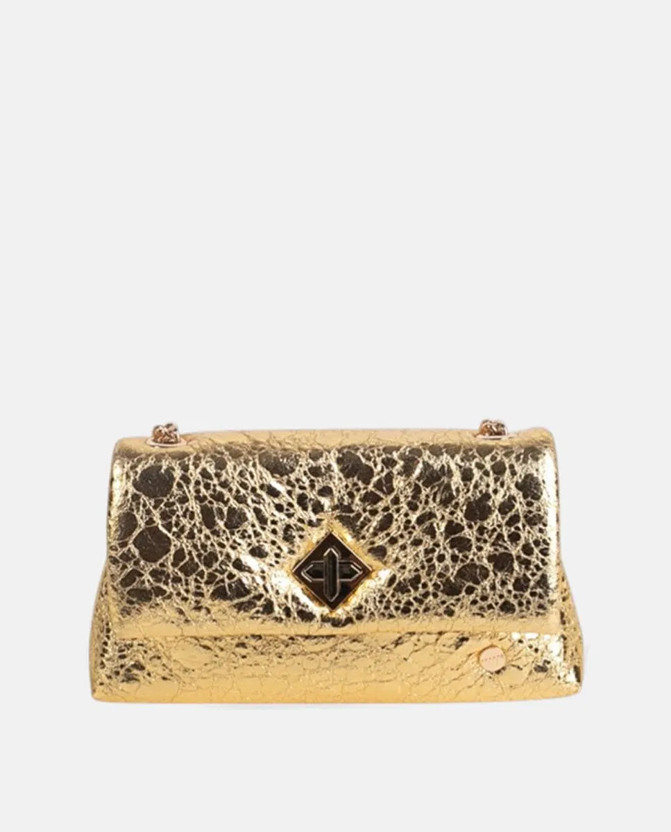 Сумка через плечо из искусственной кожи с металлическим эффектом и клапаном Volum, золотой
Сумка через плечо из искусственной кожи с металлическим эффектом и клапаном Volum, золотой