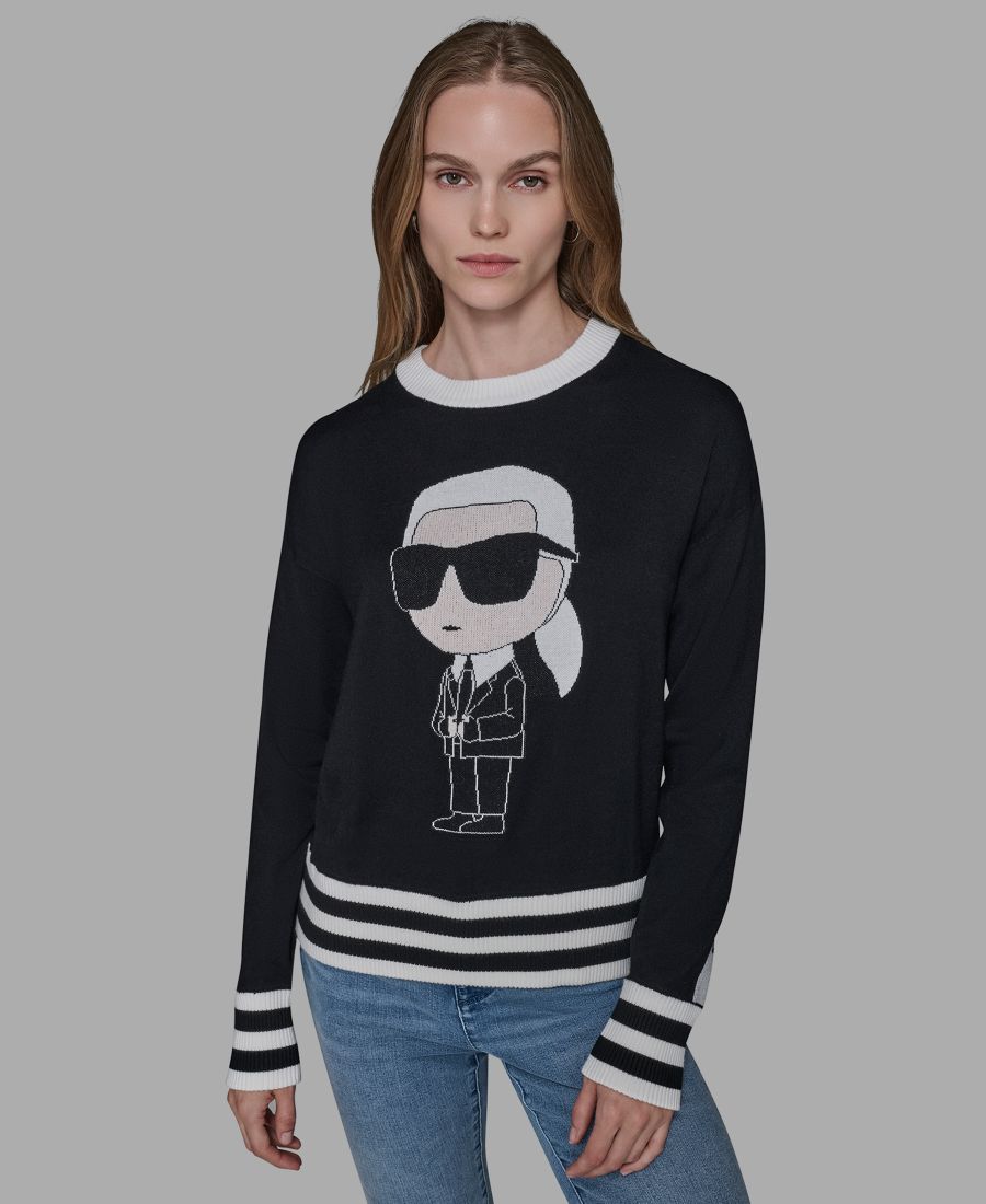Женский свитер Karl Emoji с круглым вырезом KARL LAGERFELD PARIS, Black
Женский свитер Karl Emoji с круглым вырезом KARL LAGERFELD PARIS, Black