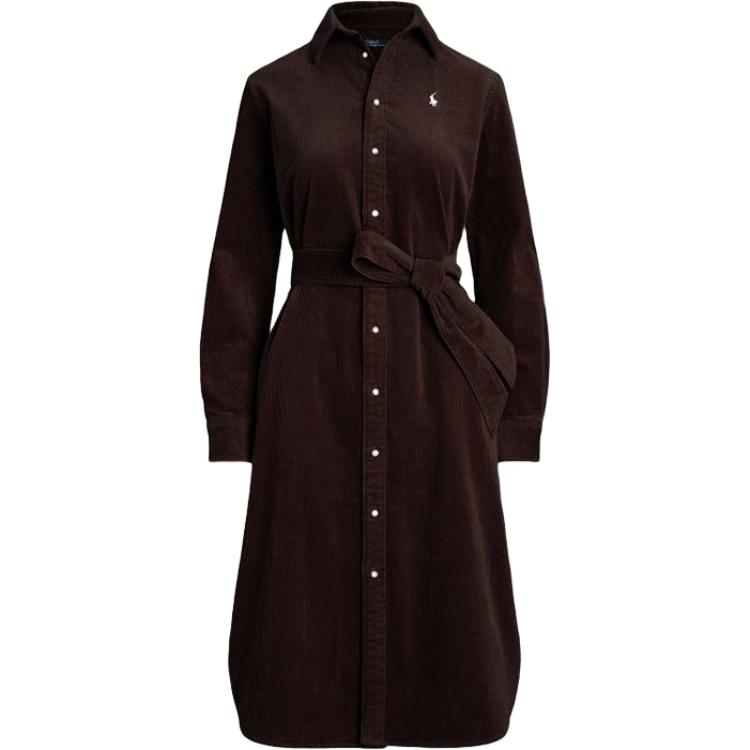 Женское платье с длинными рукавами Polo Ralph Lauren, темно-коричневый
Женское платье с длинными рукавами Polo Ralph Lauren, темно-коричневый