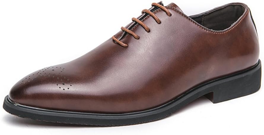 Мужские классические оксфорды KYOESCAI, удобные деловые туфли, стильные броги, дерби с шнуровкой для мужчин, коричневый
Мужские классические оксфорды KYOESCAI, удобные деловые туфли, стильные броги, дерби с шнуровкой для мужчин, коричневый