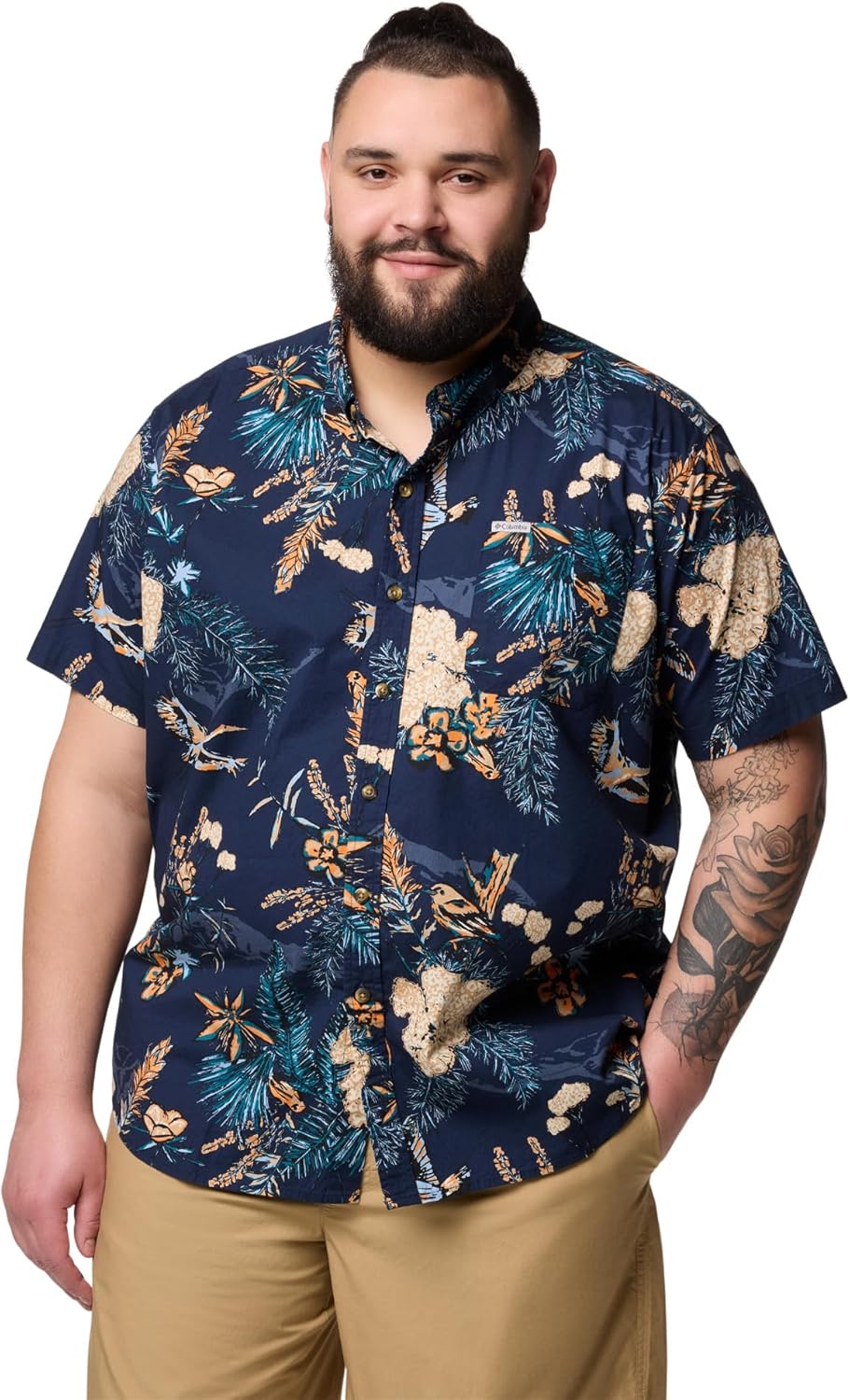 Мужская рубашка Columbia Rapid Rivers с коротким рукавом и принтом, комфортная эластичность, Collegiate Navy Outbacked
Мужская рубашка Columbia Rapid Rivers с коротким рукавом и принтом, комфортная эластичность, Collegiate Navy Outbacked