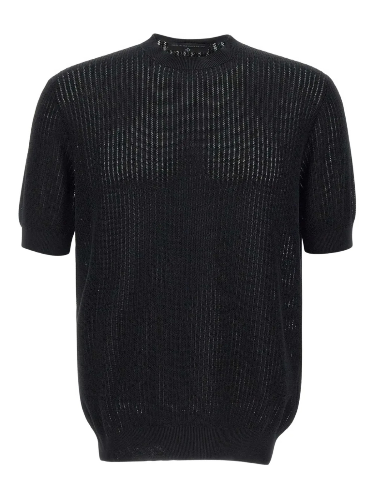 Футболка с короткими рукавами в рубчик Filippo De Laurentiis, черный
Футболка с короткими рукавами в рубчик Filippo De Laurentiis, черный