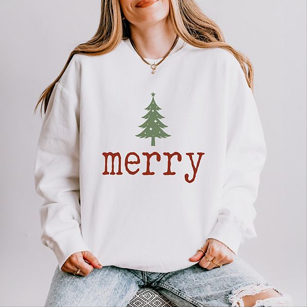 Свитшот женский легкий garment dyed с принтом "Merry Christmas tree stars" Simply Sage Market, White
Свитшот женский легкий garment dyed с принтом "Merry Christmas tree stars" Simply Sage Market, White
