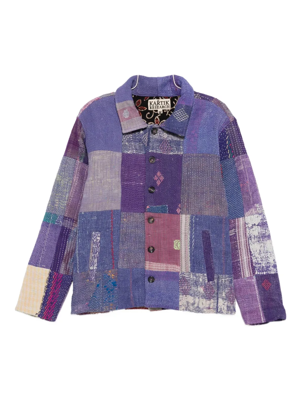 Стеганая куртка в технике канта с лоскутным шитьем Kartik Research, фиолетовый
Стеганая куртка в технике канта с лоскутным шитьем Kartik Research, фиолетовый