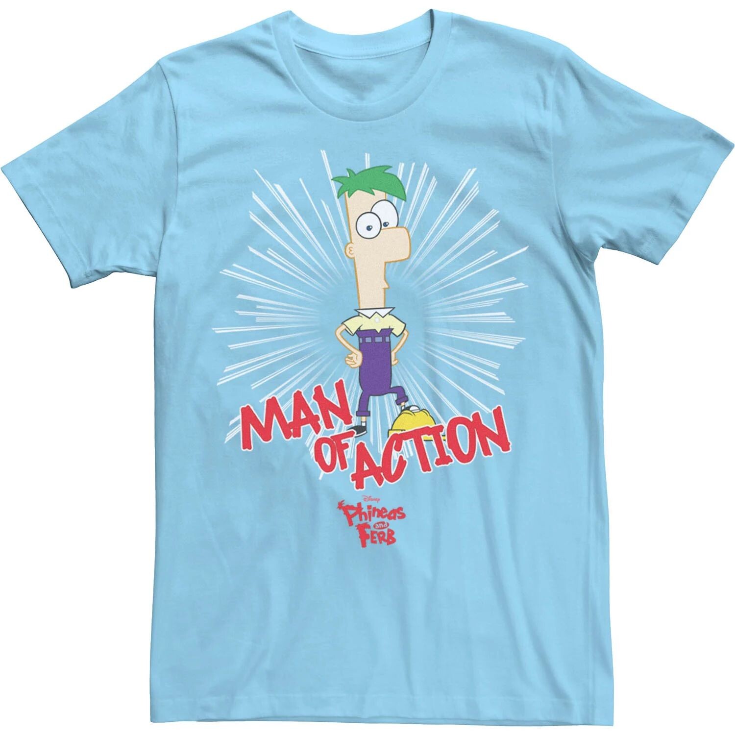 Мужская футболка Disney Phineas And Ferb Man Of Action Licensed Character
Мужская футболка Disney Phineas And Ferb Man Of Action Licensed Character