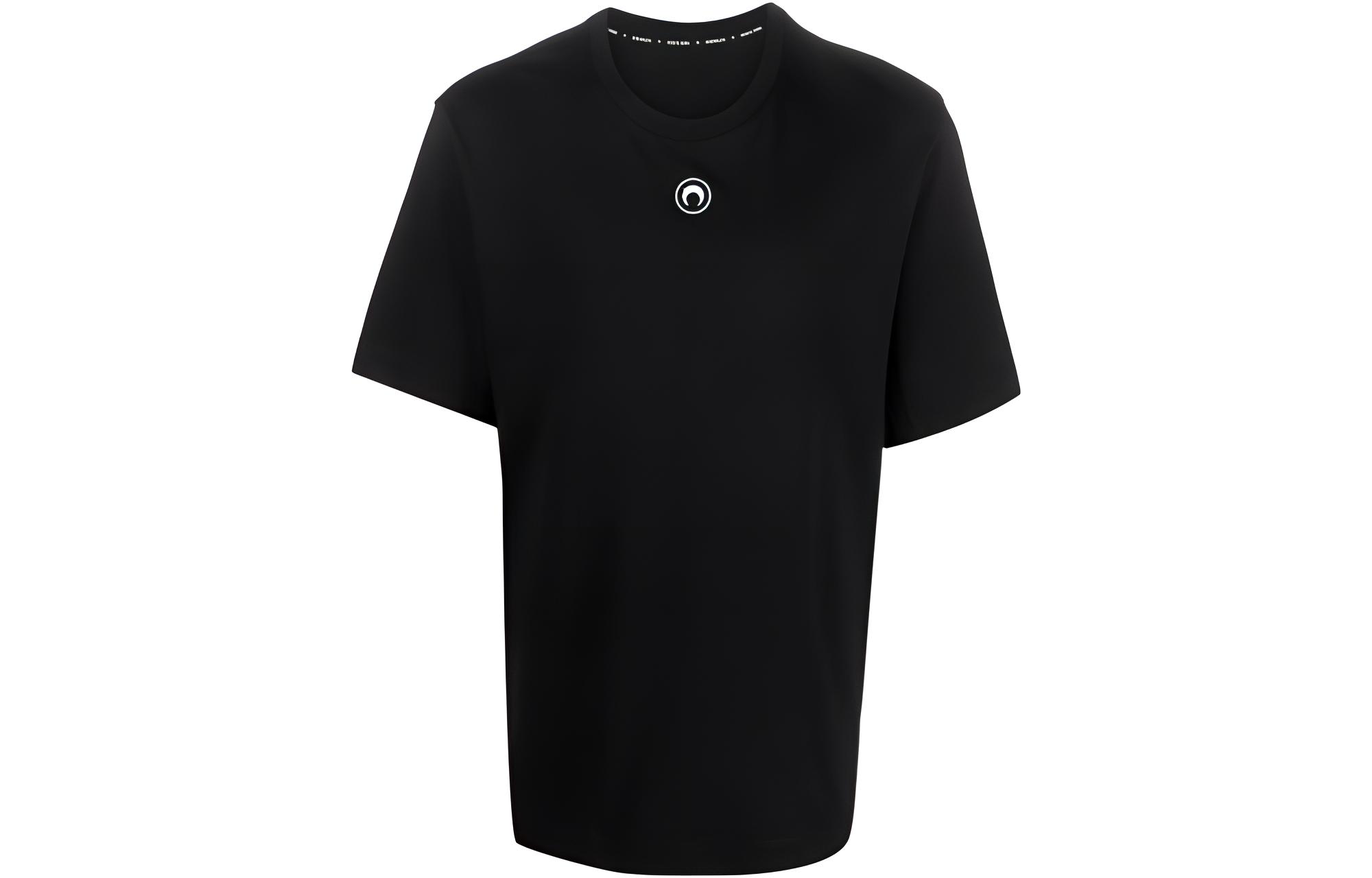 Футболка из хлопка с вышитым логотипом Marine Serre, черный
Футболка из хлопка с вышитым логотипом Marine Serre, черный