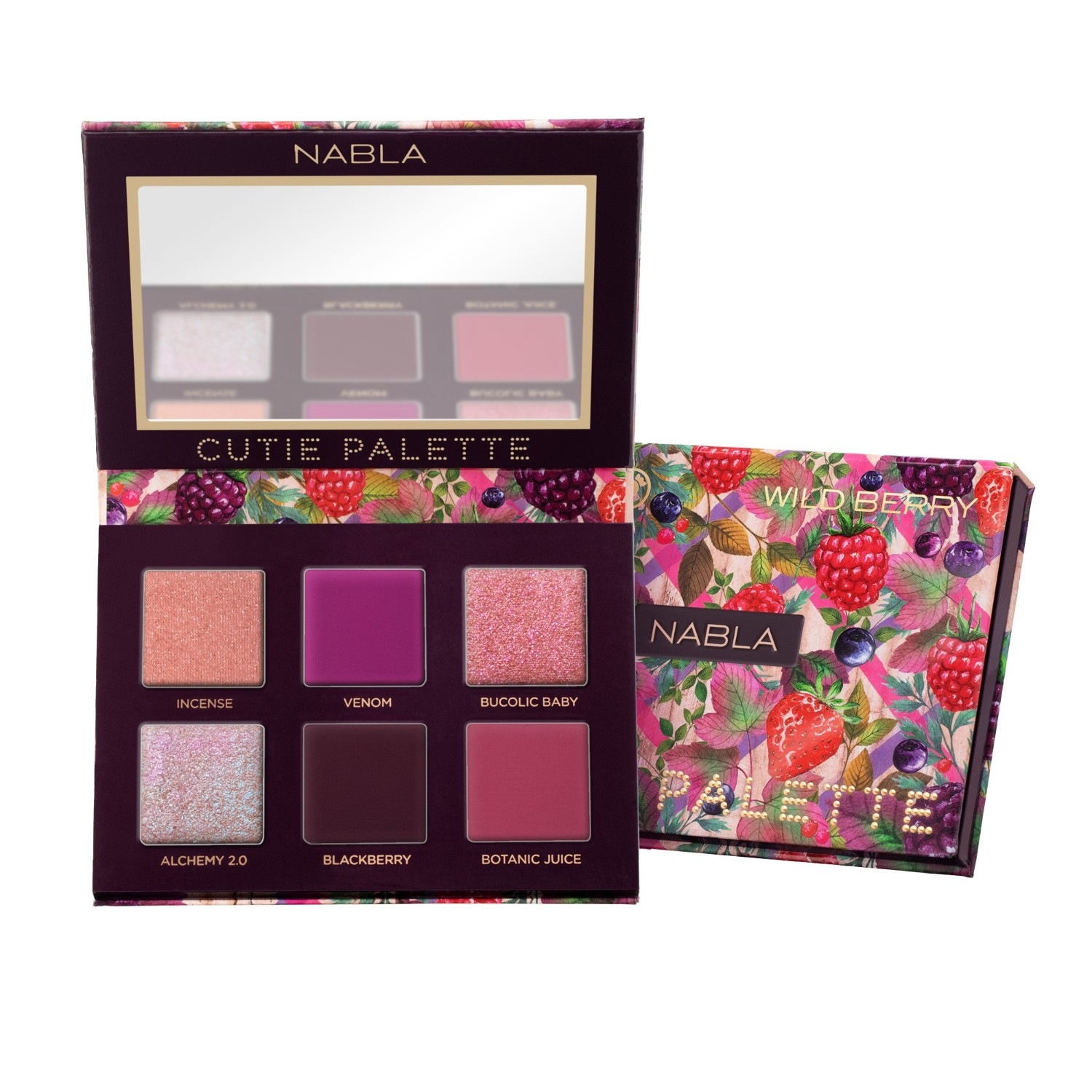 Тени для век cutie palette Nabla, wild berry, вес 8 гр.
Тени для век cutie palette Nabla, wild berry, вес 8 гр.