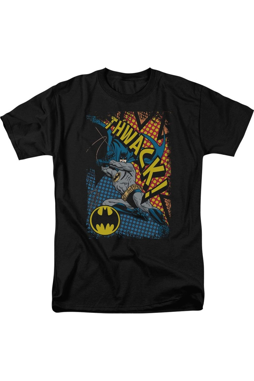 Футболка с коротким рукавом Batman Thwack для взрослых Gildan, черный
Футболка с коротким рукавом Batman Thwack для взрослых Gildan, черный