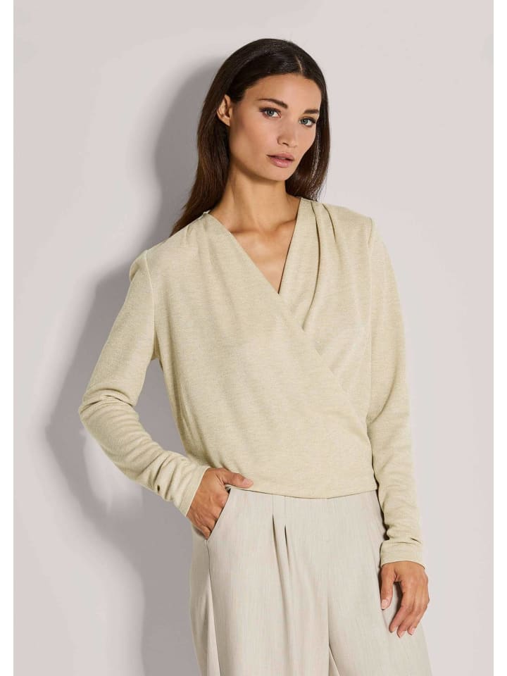 MADELEINE Элегантный топ с запахом, кремово-золотистого цвета
MADELEINE Элегантный топ с запахом, кремово-золотистого цвета