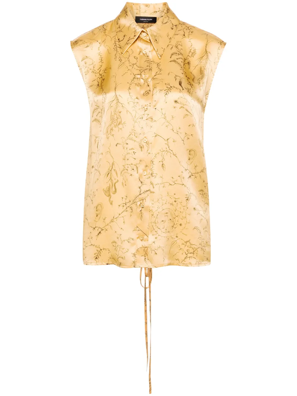 Шелковый топ с цветочным принтом Fabiana Filippi, желтый
Шелковый топ с цветочным принтом Fabiana Filippi, желтый