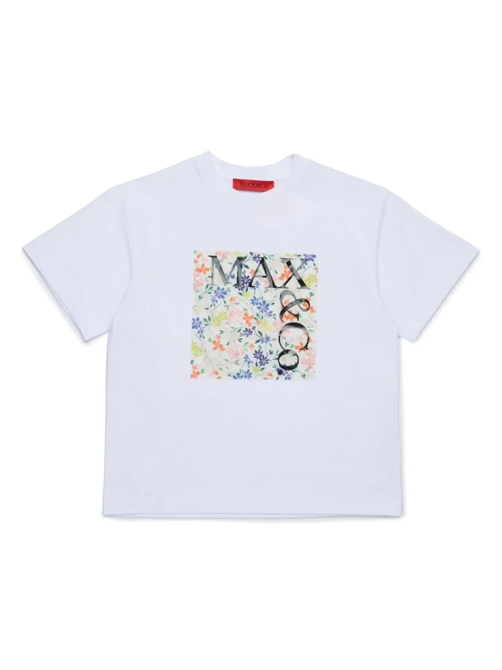 Футболка с логотипом MAX&Co. Kids, белый 
Футболка с логотипом MAX&Co. Kids, белый