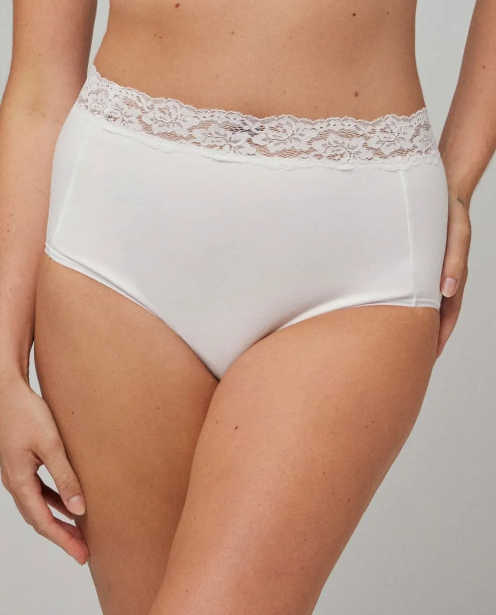 Высокий контрольный бюстгальтер с кружевной отделкой Ysabel Mora, белый
Высокий контрольный бюстгальтер с кружевной отделкой Ysabel Mora, белый