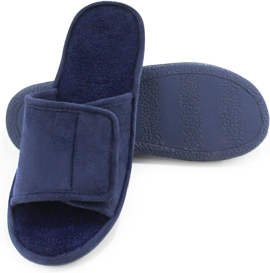 Мужские домашние тапочки Magtoe с регулируемым размером, мягкие, открытый носок, дышащие, удобные шлепанцы с мемори-пеной для дома и спальни, на все сезоны, синий
Мужские домашние тапочки Magtoe с регулируемым размером, мягкие, открытый носок, дышащие, удобные шлепанцы с мемори-пеной для дома и спальни, на все сезоны, синий