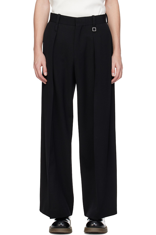 Широкие брюки с двумя складками Wooyoungmi, черный
Широкие брюки с двумя складками Wooyoungmi, черный