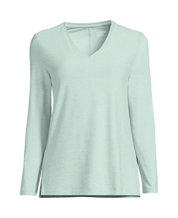 Женский топ с длинными рукавами и V-образным вырезом Lands' End, цвет Aqua surf space dye
Женский топ с длинными рукавами и V-образным вырезом Lands' End, цвет Aqua surf space dye
