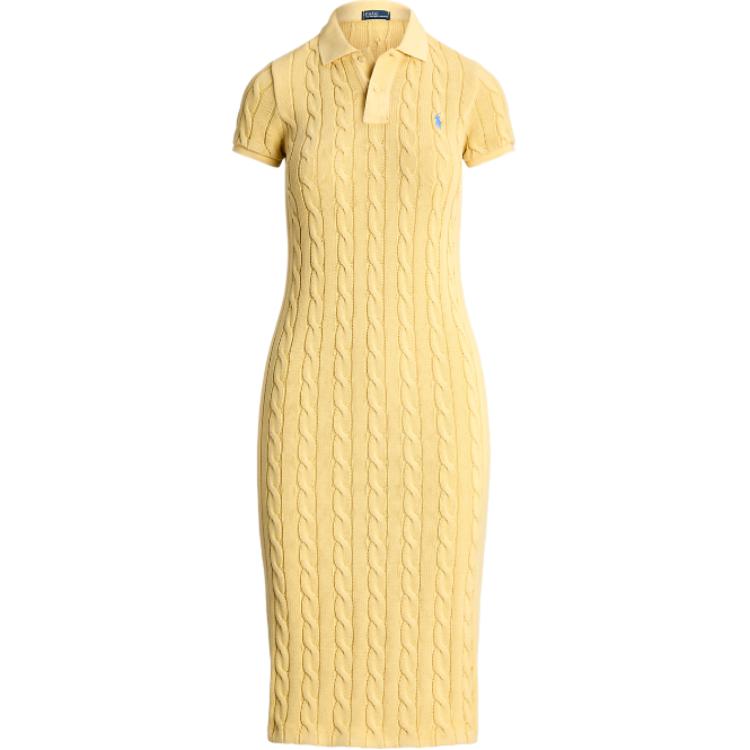 Polo Ralph Lauren Желтое женское платье с короткими рукавами
Polo Ralph Lauren Желтое женское платье с короткими рукавами