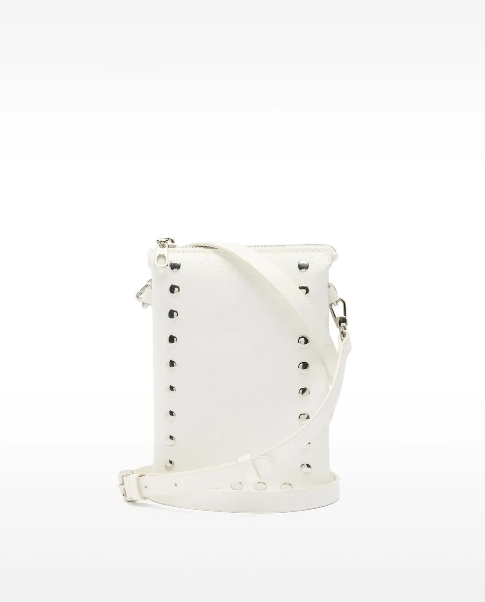 Маленькая женская сумка-бандо с застежкой-молнией и декоративными заклепками Parfois, белый
Маленькая женская сумка-бандо с застежкой-молнией и декоративными заклепками Parfois, белый