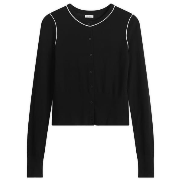 Шерстяной кардиган с тонкой строчкой St. Agni, черный & off белый
Шерстяной кардиган с тонкой строчкой St. Agni, черный & off белый