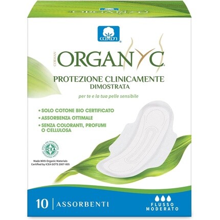 Органические подушечки для умеренного растекания, 10 шт. Organyc
Органические подушечки для умеренного растекания, 10 шт. Organyc