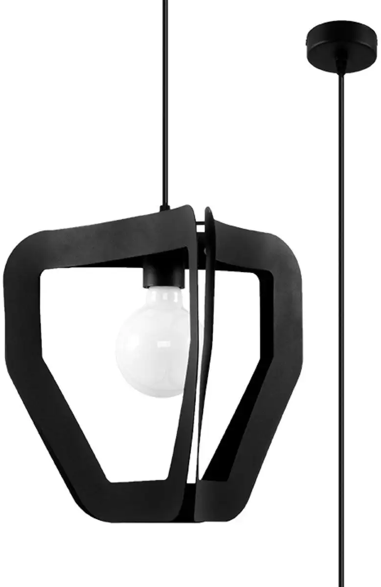 SOLLUX освещение подвесной светильник "TRES", 1 лампочка, лампа E27 | без лампы, слякотный режим SOLLUX lighting Высота: 130 см, черный 
SOLLUX освещение подвесной светильник "TRES", 1 лампочка, лампа E27 | без лампы, слякотный режим SOLLUX lighting Высота: 130 см, черный