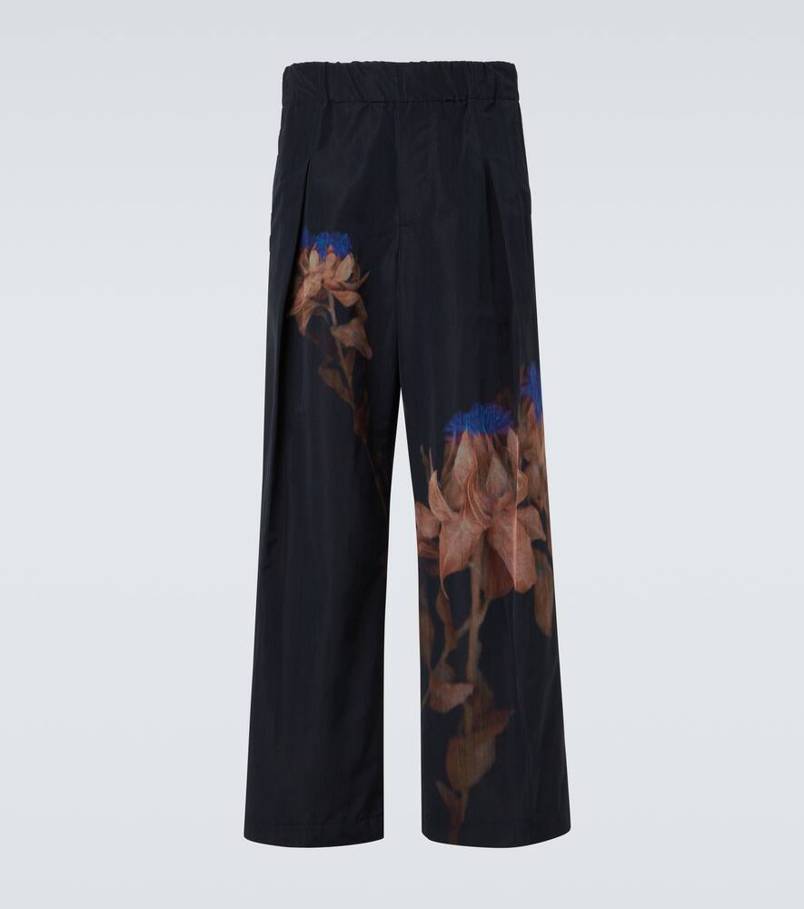 Широкие брюки-клеш из тафты с цветочным принтом Pilan Dries Van Noten, Black
Широкие брюки-клеш из тафты с цветочным принтом Pilan Dries Van Noten, Black