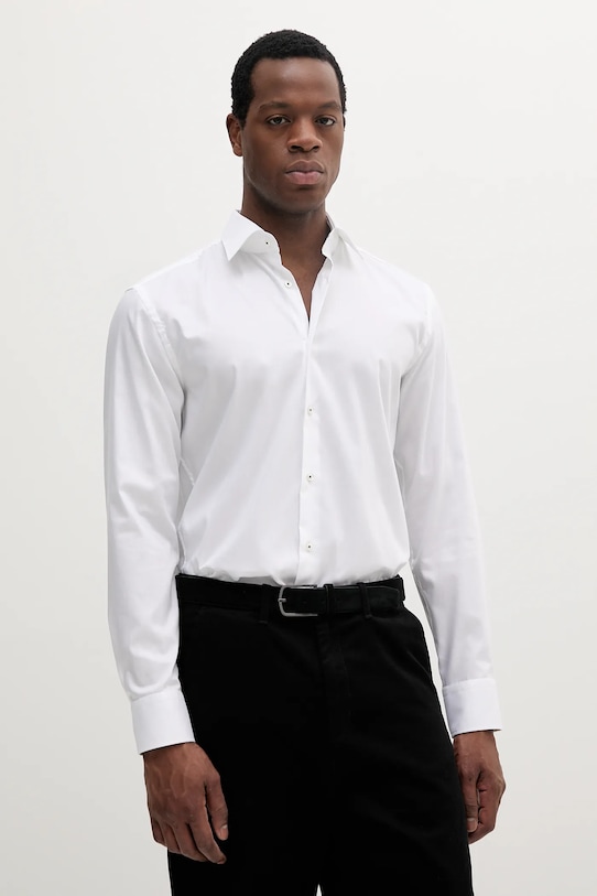 Хлопковая рубашка Boss, белый
Хлопковая рубашка Boss, белый
