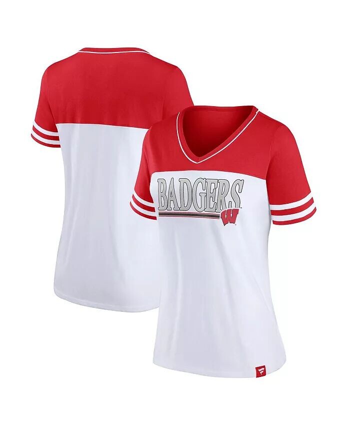 Женская бело-красная футболка больших размеров с v-образным вырезом Wisconsin Badgers Field Game Profile, белый, Красный, Женская бело-красная футболка больших размеров с v-образным вырезом Wisconsin Badgers Field Game Profile, белый
Женская бело-красная футболка больших размеров с v-образным вырезом Wisconsin Badgers Field Game Profile, белый, Красный, Женская бело-красная футболка больших размеров с v-образным вырезом Wisconsin Badgers Field Game Profile, белый