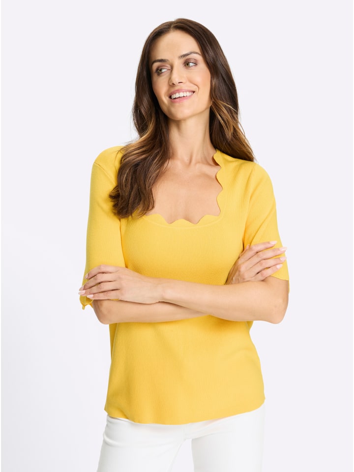 Тонкий вязаный свитер солнечно-желтого цвета Heine
Тонкий вязаный свитер солнечно-желтого цвета Heine