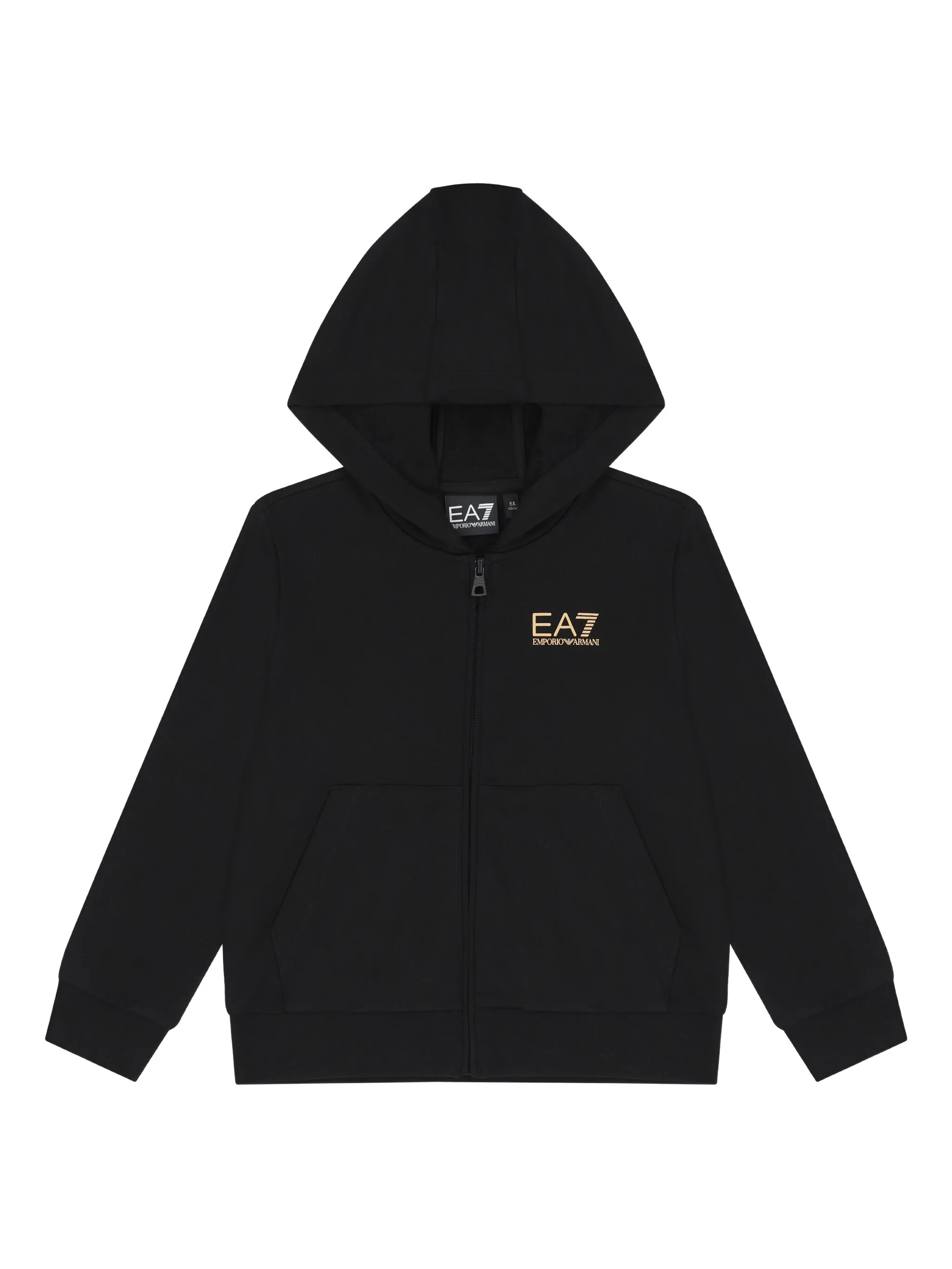 Куртка на молнии с капюшоном и логотипом Emporio Armani Kids, черный
Куртка на молнии с капюшоном и логотипом Emporio Armani Kids, черный