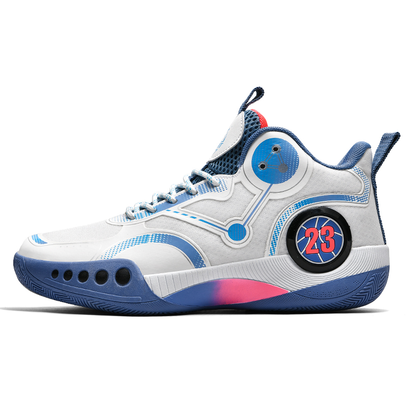 Wooden Rabbit Амортизирующие нескользящие износостойкие дышащие термостойкие баскетбольные кроссовки Unisex высокие - бело-голубые (сетчатые), цвет White Blue (Mesh)
Wooden Rabbit Амортизирующие нескользящие износостойкие дышащие термостойкие баскетбольные кроссовки Unisex высокие - бело-голубые (сетчатые), цвет White Blue (Mesh)