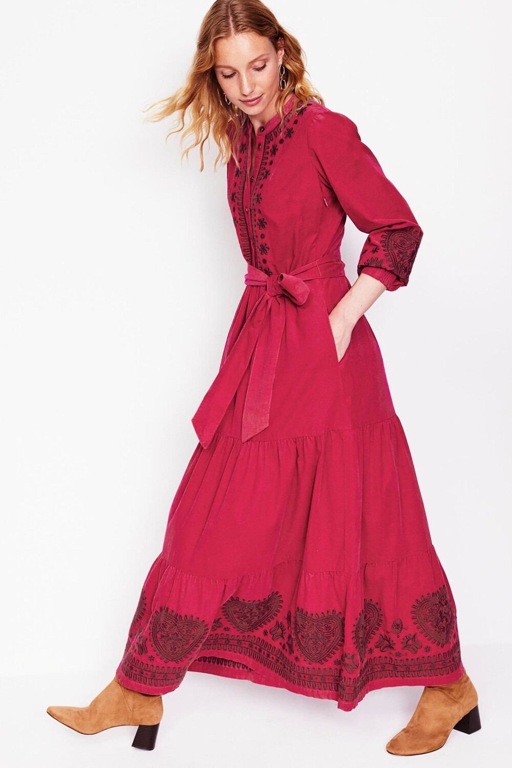 Платье макси Alba cord из 100% хлопка Boden, розовый
Платье макси Alba cord из 100% хлопка Boden, розовый